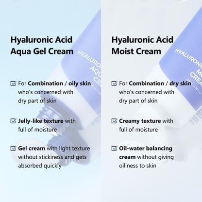 IsNtree Hyaluronic Acid Aqua Gel Cream | Lightweight Hydration for Oily and Combination Skin