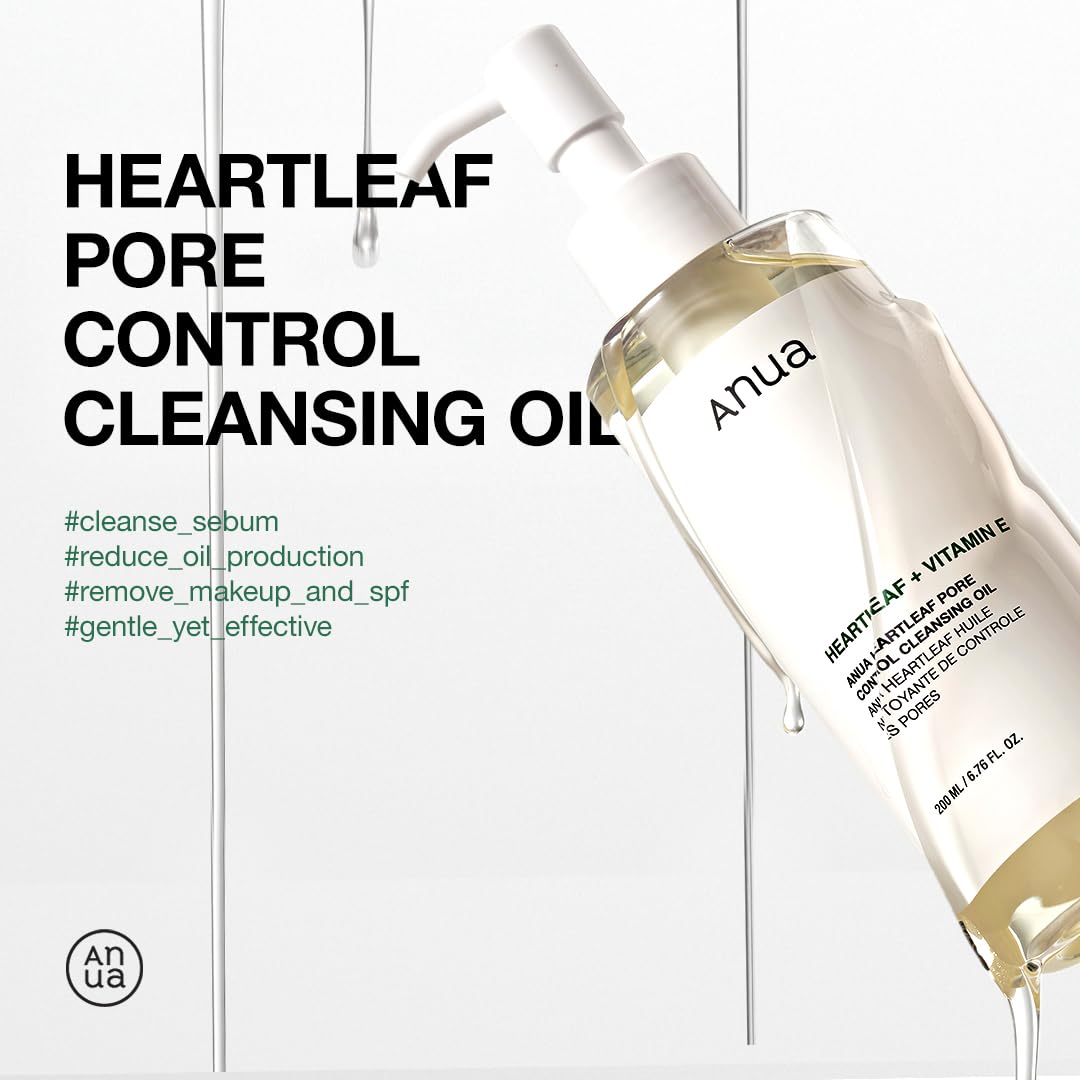 Anua Heartleaf Pore Control Cleansing Oil | Gentle Cleansing and Sebum Control1