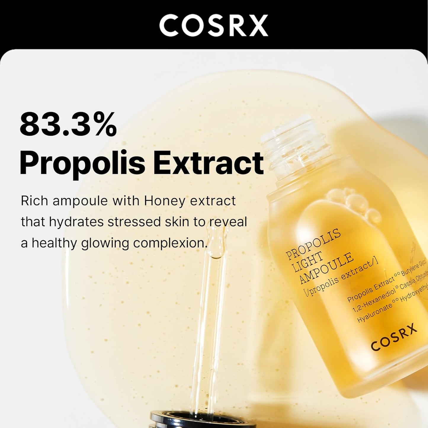 COSRX Full Fit Propolis Light Ampoule | Hydrating, Soothing & Anti-Aging Elixir