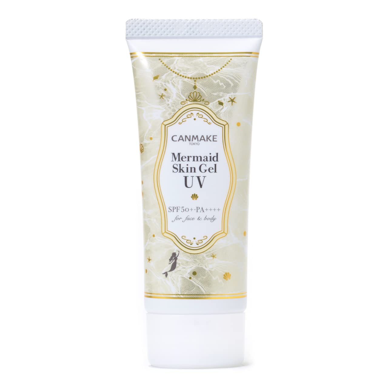 CANMAKE Mermaid Skin Gel UV (C02 Sunny Yellow) - 40g | Lightweight Sunscreen with Vitamin C