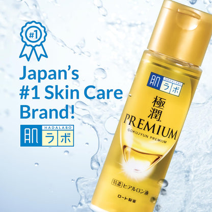 Hada Labo Gokujun Premium Hyaluronic Solution 170ml | Intensely Hydrating Lotion