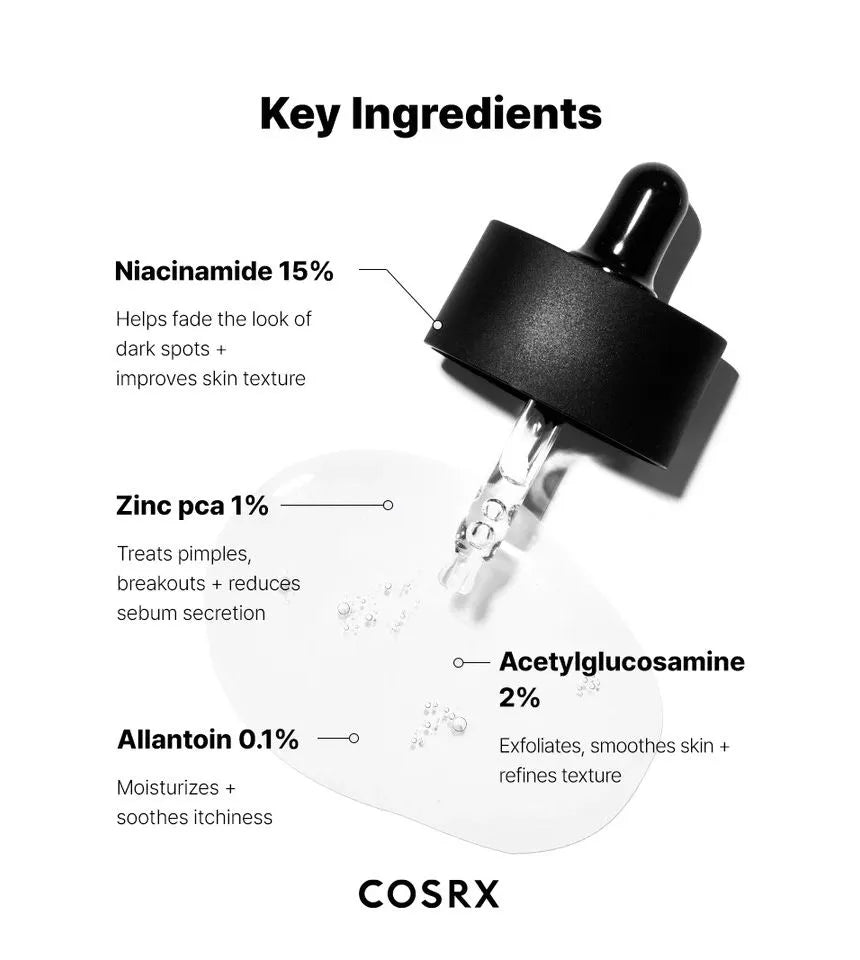 COSRX The Niacinamide 15% Serum | Brightening, Pore-Minimizing & Antioxidant Elixir