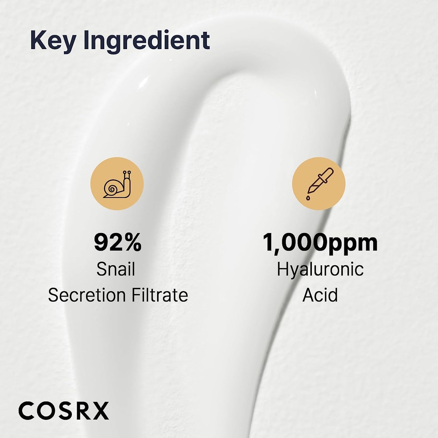 COSRX 달팽이 뮤신 92% 모이스처라이저 3.52 온스, 건성 피부, 민감성 피부용 데일리 리페어 페이스 젤 크림, 동물 테스트 안 함, 파라벤 없음, 황산염 없음, 프탈레이트 없음, 한국 스킨케어 (3.52 OZ/100g)